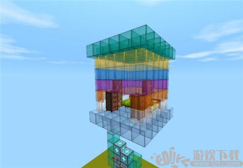 迷你世界会飞的房子怎么做 飞行彩色玻璃屋的制作步骤