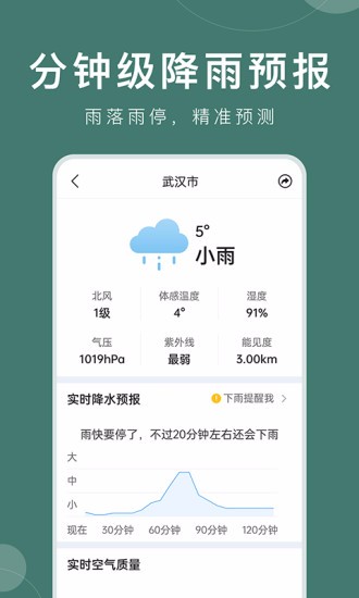 准时天气预报APP