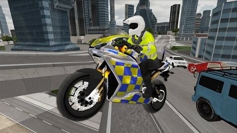 警察摩托车模拟器3d