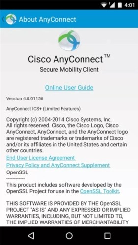 cisco anyconnect安卓版