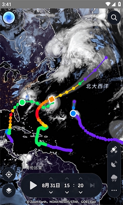 zoomearth气象云图中文